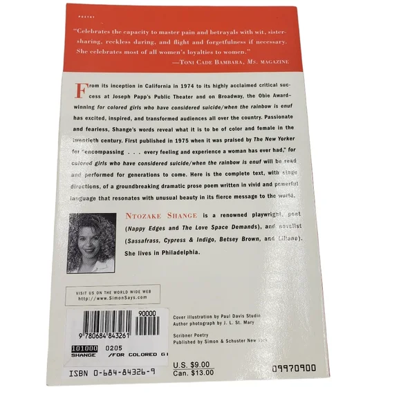 2/$10 For Colored Girls Who Have Considered Suicide When The Rainbow is Enuf - Picture 5 of 7